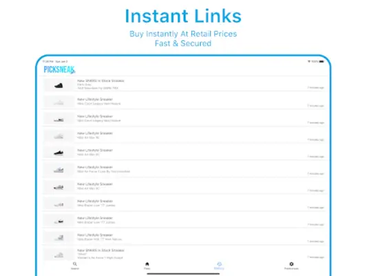PickSneak android App screenshot 1